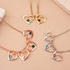 Collier Cœur Avec Pierre De Naissance Personnalisé – Cadeau Fête Des Mères Pour Maman – Je T’Aime, Maman