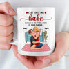 Tasse Personnalisée – Cadeaux D’Anniversaire De Mariage Pour Mari Et Femme, Pour Lui Et Pour Elle – À Tes Côtés, Je Trouve Paix, Courage Et Douceur