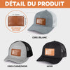 Casquette Avec Patch En Cuir Personnalisée – Cadeau Pour Papa, Papi – L’Homme Que Nous Admirons