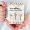 Mug Effet 3D Imprimé Personnalisé – Cadeau Pour Maman, Mamie – Deux Cœurs, Un Même Amour