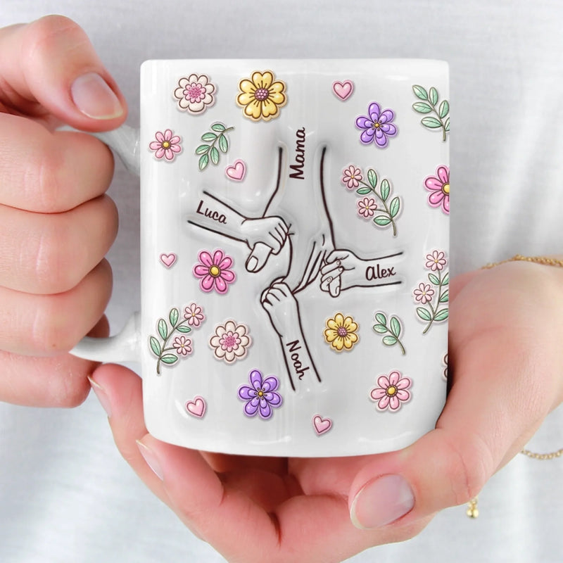 Mug Effet 3D Imprimé Personnalisé – Cadeau Pour Maman, Mamie – Là Où L’Amour Ne Vieillit Jamais
