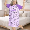 T-Shirt De Nuit Femme Personnalisé – Cadeau Pour Mamie – Doux Rêves Et Tendres Moments