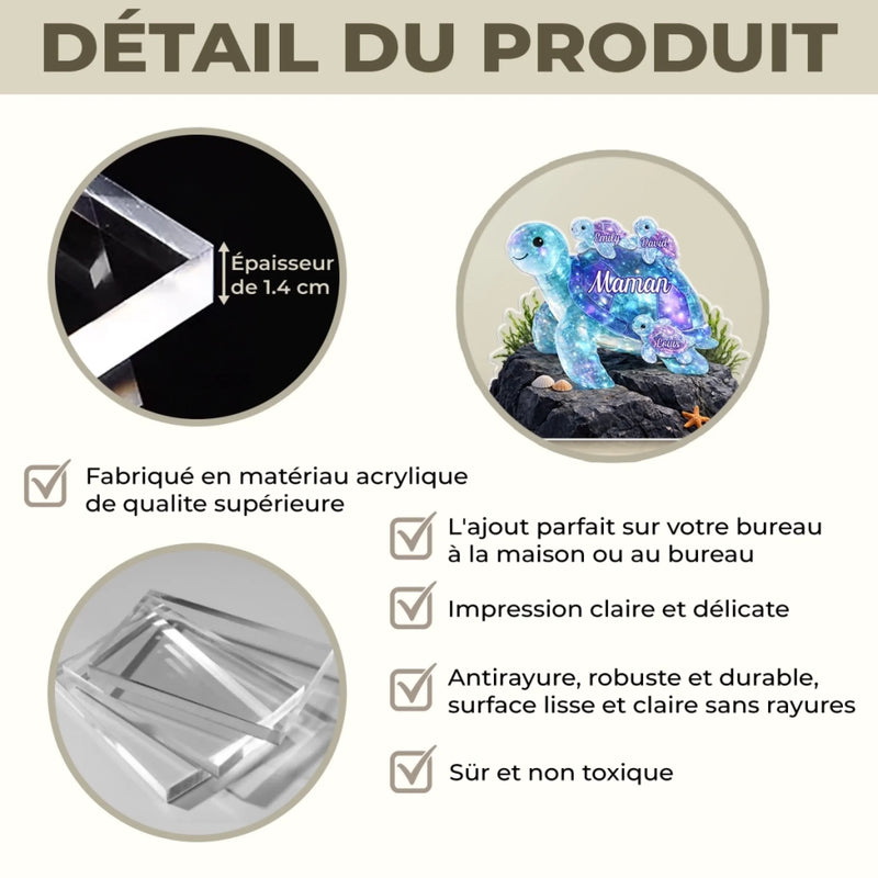 Plaque Acrylique Personnalisée – Cadeau Pour Mamie, Maman – Le Plus Beau Des Cadeaux
