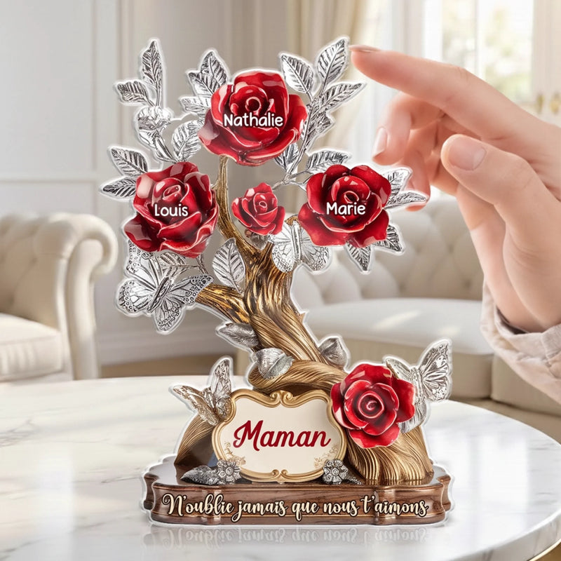 Plaque Acrylique Personnalisée – Cadeau Pour Mamie, Maman – Amour Sans Fin