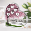 Plaque Acrylique En Forme De Cœur Personnalisée – Cadeau Pour Mamie – Une Histoire D’Amour Familiale