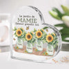 Plaque Acrylique En Forme De Cœur Personnalisée – Cadeau Pour Mamie – Mes Petits-enfants Adorés