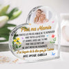 Plaque Acrylique En Forme De Cœur Personnalisée – Cadeau Pour Mamie – Un Cœur Qui S’agrandit