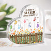 Plaque Acrylique En Forme De Cœur Personnalisée – Cadeau Pour Mamie – Devenir Mamie Avec Grâce