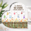 Plaque Acrylique En Forme De Cœur Personnalisée – Cadeau Pour Mamie – Devenir Mamie Avec Grâce