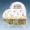 Plaque Acrylique En Forme De Cœur Personnalisée – Cadeau Pour Mamie – Devenir Mamie Avec Grâce