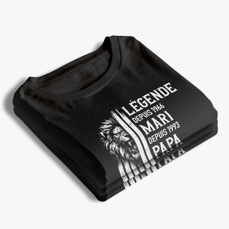 T-Shirt Unisexe Personnalisé – Cadeau Pour Papi, Papa – Chaque Titre Renferme Une Histoire