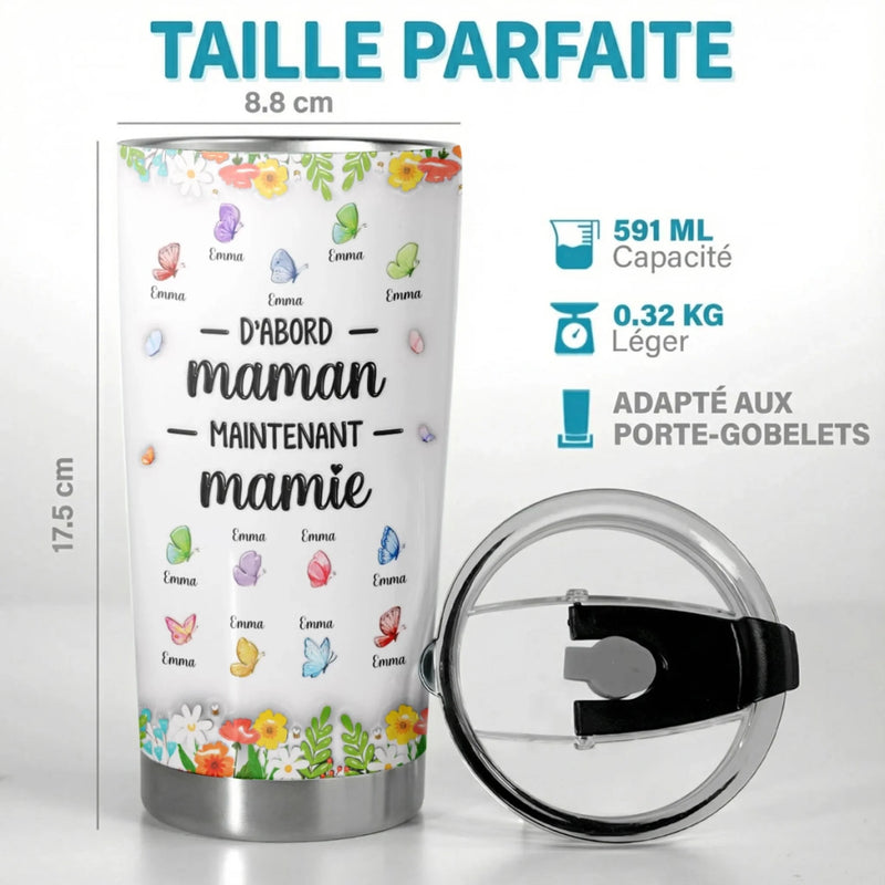 Gobelet Isotherme Personnalisé – Cadeau Pour Mamie, Maman – Je T’aime, Mamie