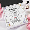 Collier Nœud D’Amour Personnalisé – Cadeau Pour Maman, Fille – L’Amour Qui Nous Rassemble