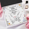 Collier Nœud D’Amour Personnalisé – Cadeau Pour Maman, Fille – L’Amour Qui Nous Rassemble