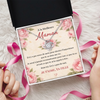 Collier Nœud D’Amour Personnalisé – Cadeau Pour Maman, Mamie – Son Amour Nous Unit Tous