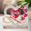 Plaque Acrylique Personnalisée – Cadeau Pour Mamie, Maman – Transmettre, Aimer, Se Souvenir