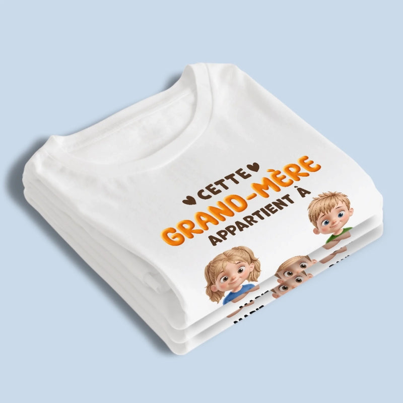 T-Shirt Unisexe Personnalisé – Cadeau Pour Maman, Mamie – Notre Plus Belle Histoire