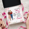 Collier Nœud D’Amour Personnalisé – Cadeau Pour Maman, Fille – Avec Tout Mon Amour
