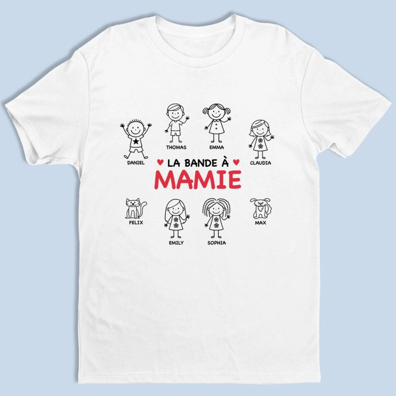 T-Shirt Unisexe Personnalisé – Cadeau Pour Maman, Mamie – Ma Plus Belle Richesse