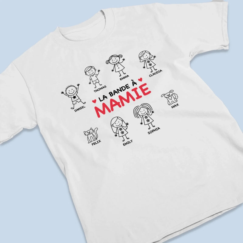 T-Shirt Unisexe Personnalisé – Cadeau Pour Maman, Mamie – Ma Plus Belle Richesse