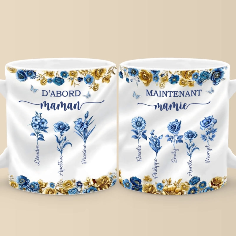 Mug Personnalisé – Cadeau Pour Mamie – Avec Mamie Tout Devient Magique