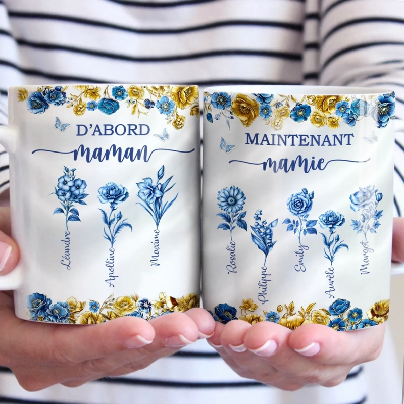 Mug Personnalisé – Cadeau Pour Mamie – Avec Mamie Tout Devient Magique