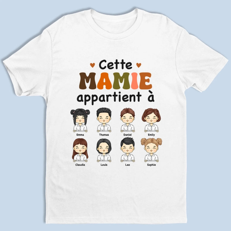 T-Shirt Unisexe Personnalisé – Cadeau Pour Mamie, Maman – Ma Plus Belle Richesse