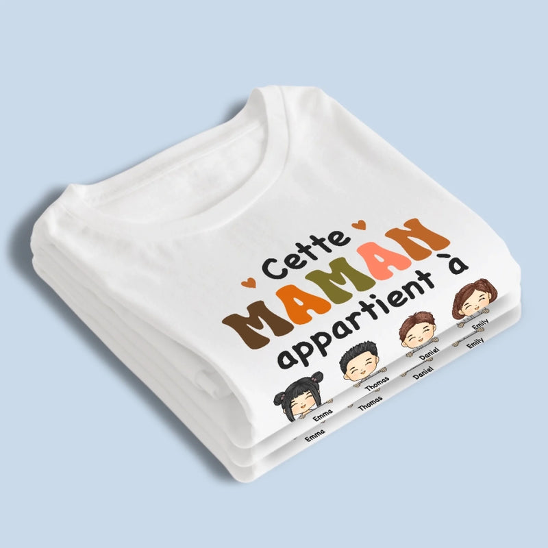 T-Shirt Unisexe Personnalisé – Cadeau Pour Mamie, Maman – Ma Plus Belle Richesse