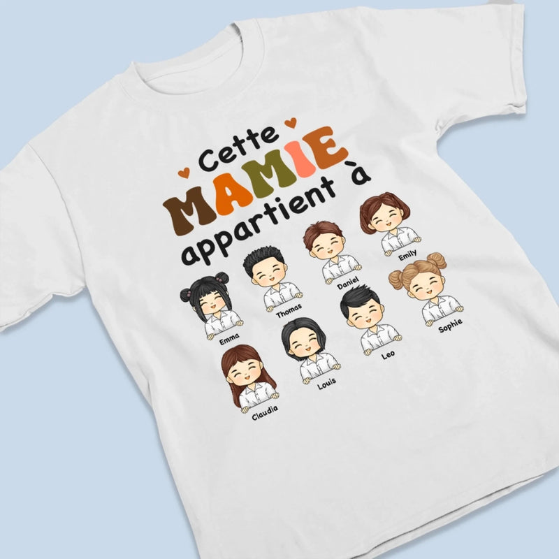 T-Shirt Unisexe Personnalisé – Cadeau Pour Mamie, Maman – Ma Plus Belle Richesse