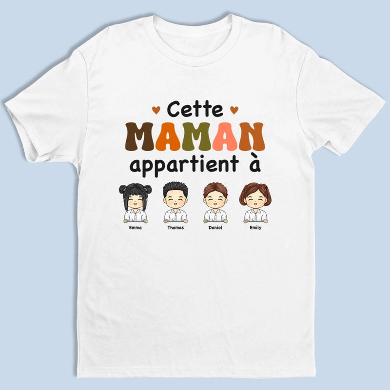 T-Shirt Unisexe Personnalisé – Cadeau Pour Mamie, Maman – Ma Plus Belle Richesse