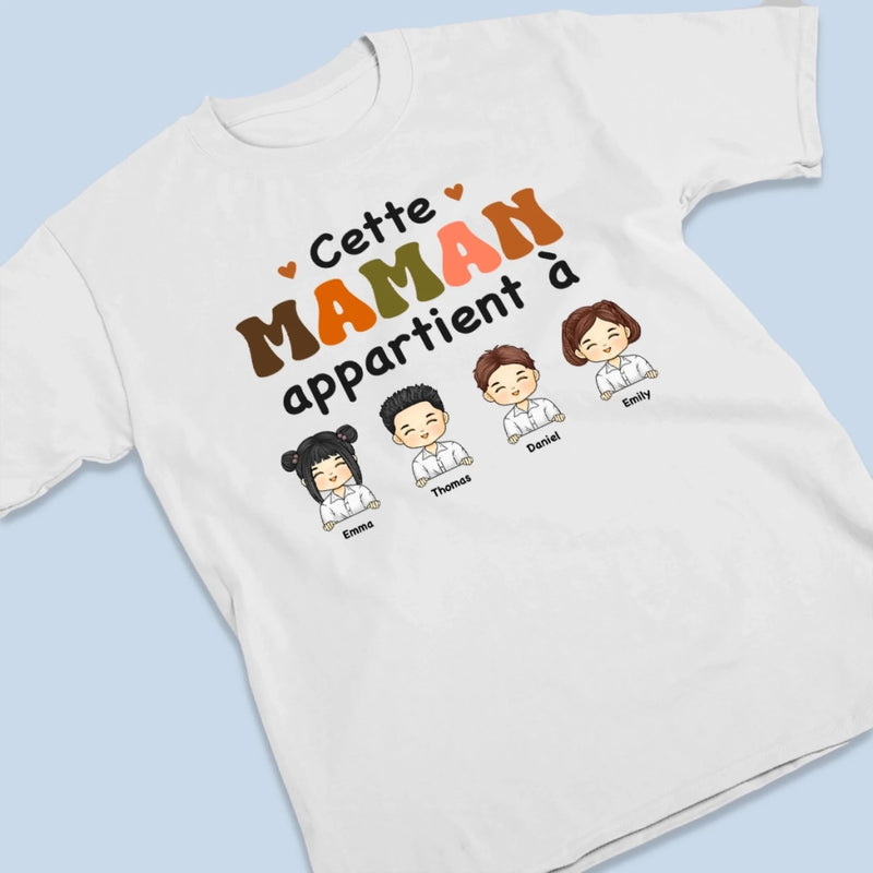 T-Shirt Unisexe Personnalisé – Cadeau Pour Mamie, Maman – Ma Plus Belle Richesse