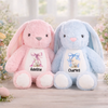 Peluche Lapin Personnalisée – Cadeau De Pâques Pour Bébé – Le Premier Doudou