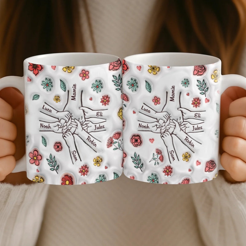 Mug Effet 3D Imprimé Personnalisé – Cadeau Pour Mamie – Là Où L’Amour Ne Vieillit Jamais