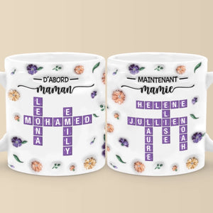 Mug Effet 3D Imprimé Personnalisé – Cadeau Pour Mamie – Avec Mamie Tout Est Plus Beau