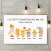 Toile Horizontale Personnalisée – Cadeaux Pour Mamie, Maman – Les Troupeaux D'amour De Mamie
