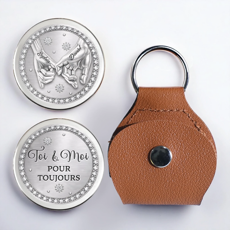 Porte-Bonheur De Poche Personnalisé – Cadeaux D’Anniversaire De Mariage Pour Mari Et Femme, Pour Lui Et Pour Elle – Mon Endroit Préféré Au Monde, C'est À Tes Côtés