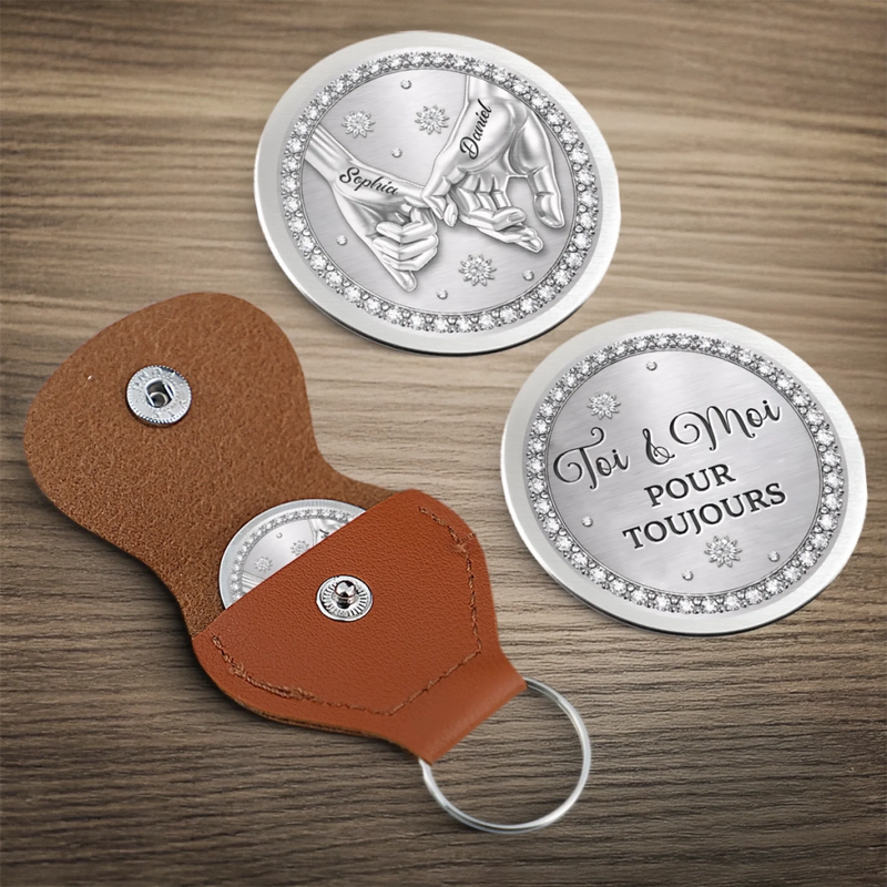 Porte-Bonheur De Poche Personnalisé – Cadeaux D’Anniversaire De Mariage Pour Mari Et Femme, Pour Lui Et Pour Elle – Mon Endroit Préféré Au Monde, C'est À Tes Côtés