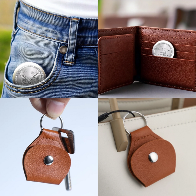 Porte-Bonheur De Poche Personnalisé – Cadeaux D’Anniversaire De Mariage Pour Mari Et Femme, Pour Lui Et Pour Elle – Mon Endroit Préféré Au Monde, C'est À Tes Côtés