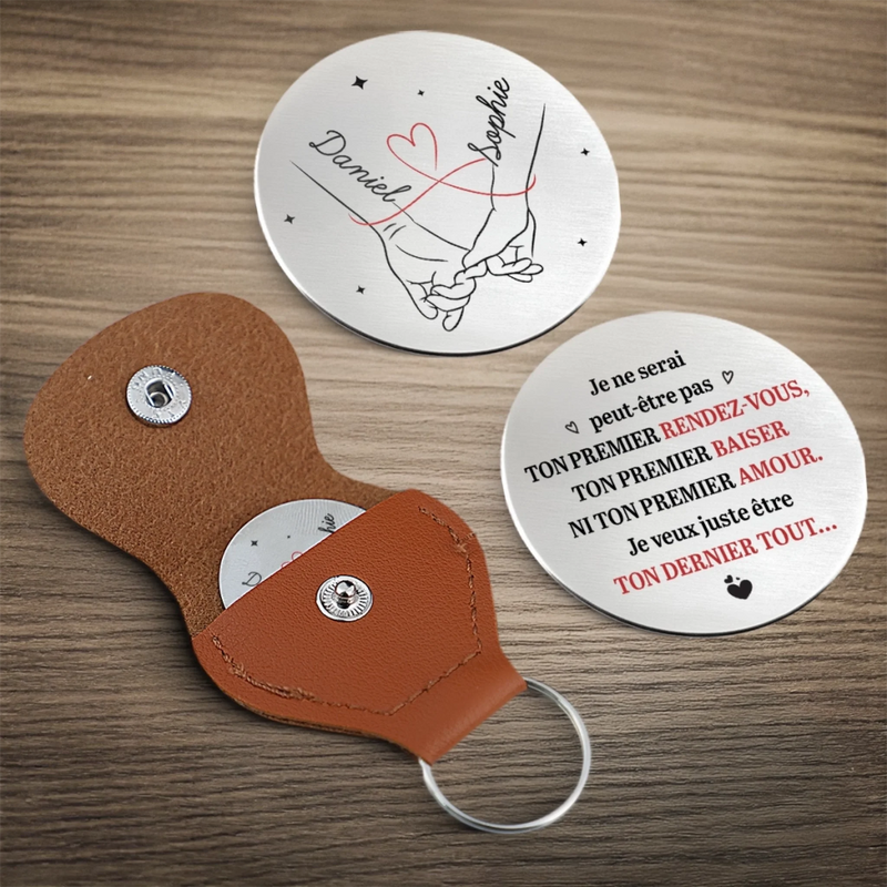 Porte-Bonheur De Poche Personnalisé – Cadeaux D’Anniversaire Et De Mariage Pour Mari Et Femme, Pour Lui Et Pour Elle – Même Loin, Toujours Ensemble