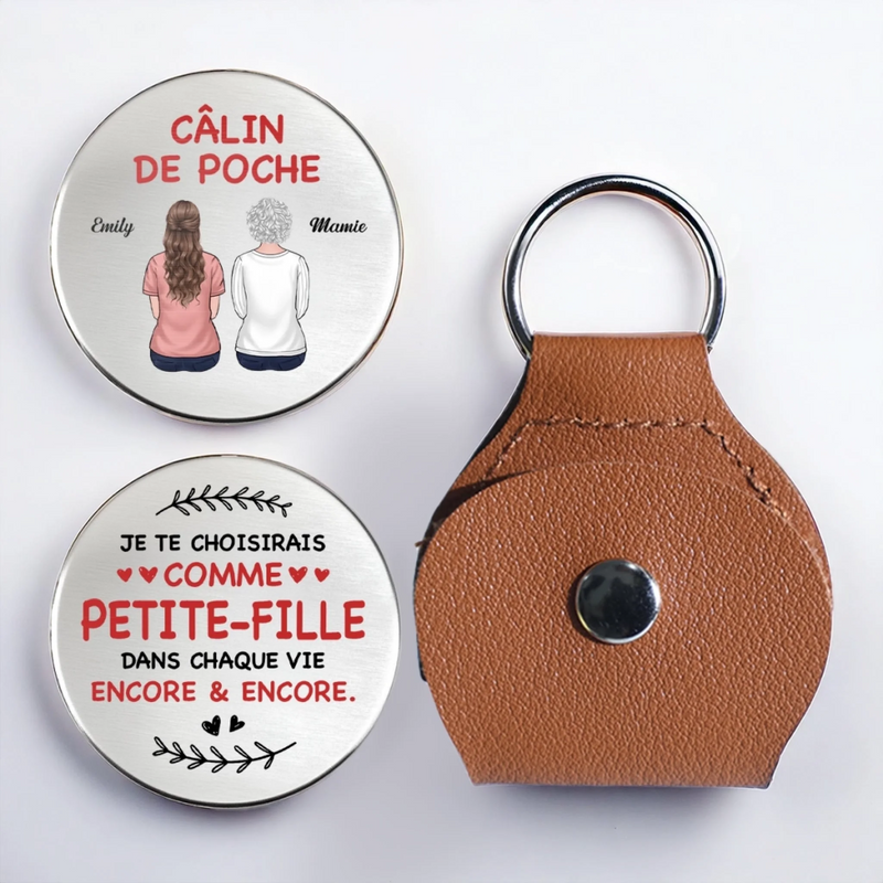 Porte-Bonheur De Poche Personnalisé – Cadeaux D’Anniversaire Personnalisés Pour Maman, Grand-Mère Et Fille – Un Petit Câlin Qui Te Suit Partout