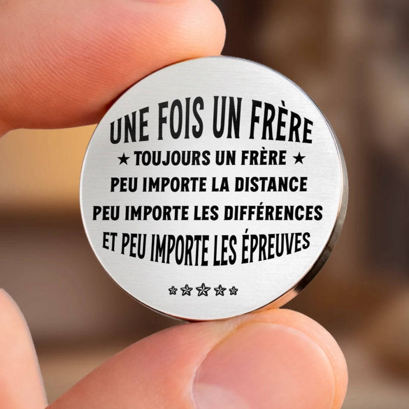 Porte-Bonheur De Poche Personnalisé – Cadeau Pour Frère – Plus Qu’un Frère