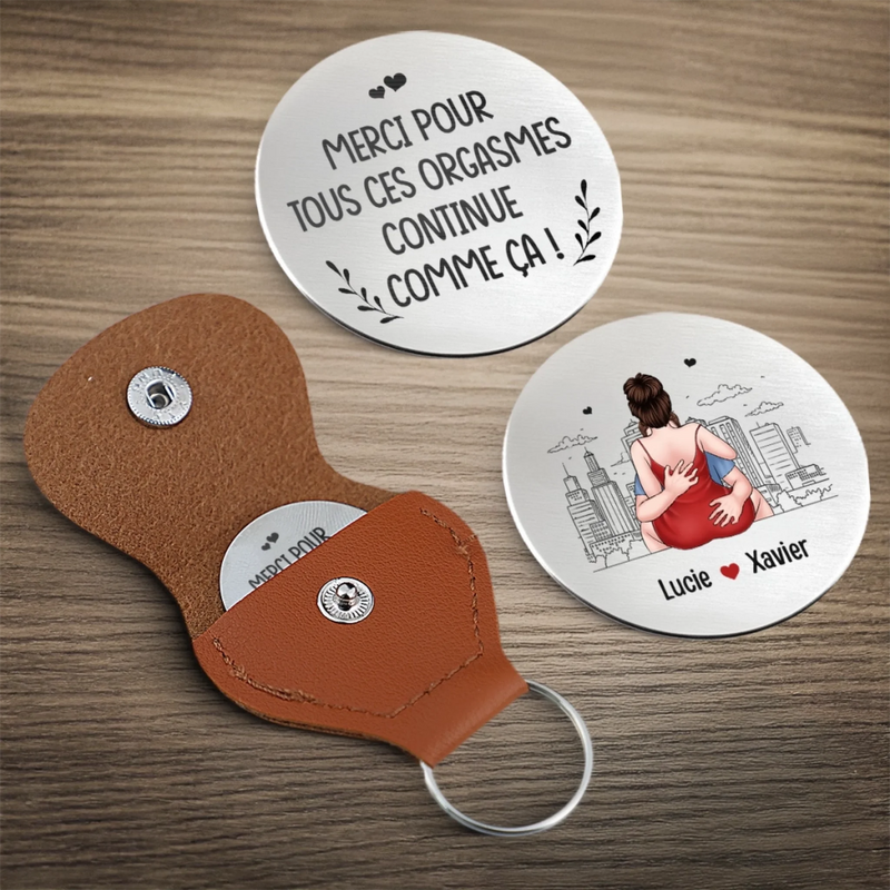 Porte-Bonheur De Poche Personnalisé – Cadeaux D’Anniversaire Et De Mariage Pour Mari Et Femme, Pour Lui Et Pour Elle – Pour Te Rappeler Combien Tu Comptes