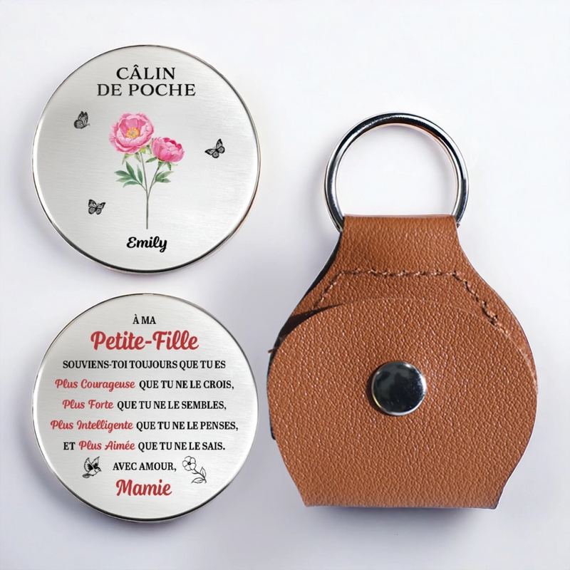 Porte-Bonheur De Poche Personnalisé – Cadeaux D’Anniversaire Personnalisés Pour Maman, Grand-Mère Et Fille – Emporte Mon Câlin Partout Avec Toi