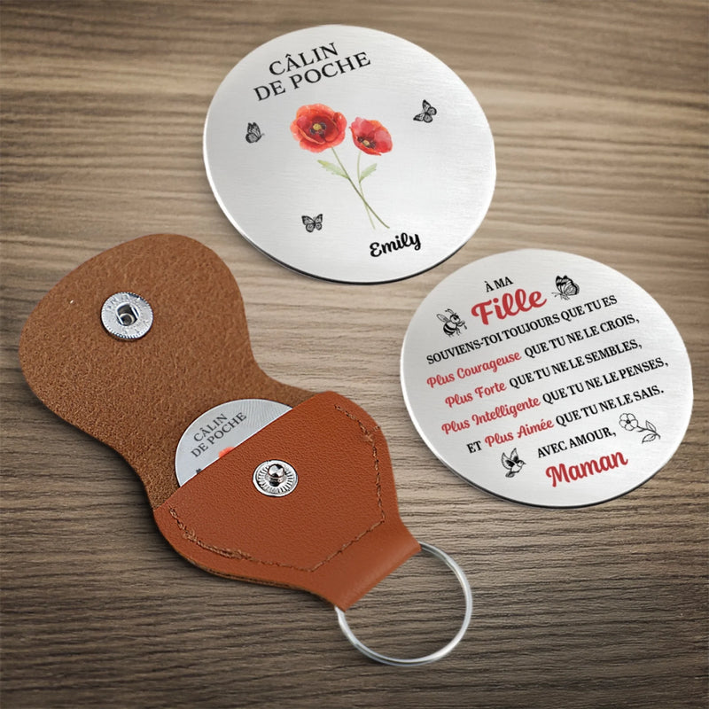 Porte-Bonheur De Poche Personnalisé – Cadeaux D’Anniversaire Personnalisés Pour Maman, Grand-Mère Et Fille – Emporte Mon Câlin Partout Avec Toi