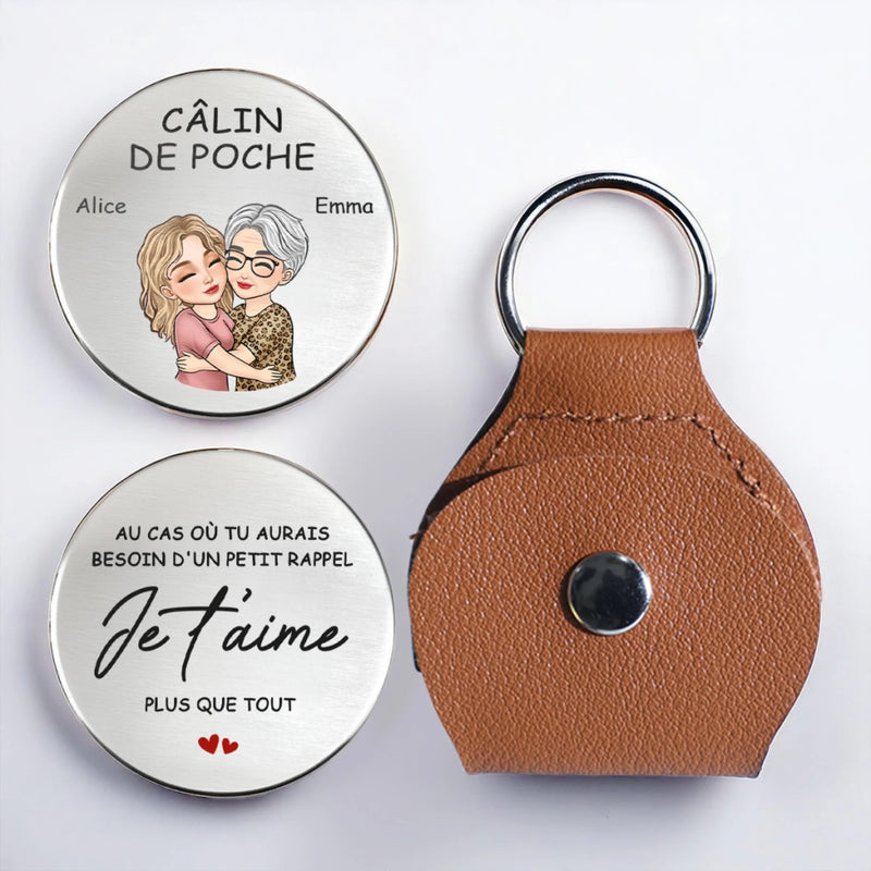 Câlin De Poche Personnalisé – Cadeaux D’Anniversaire Personnalisés Pour Maman, Fils Et Fille – Je T’Aime Au-Delà Des Mots