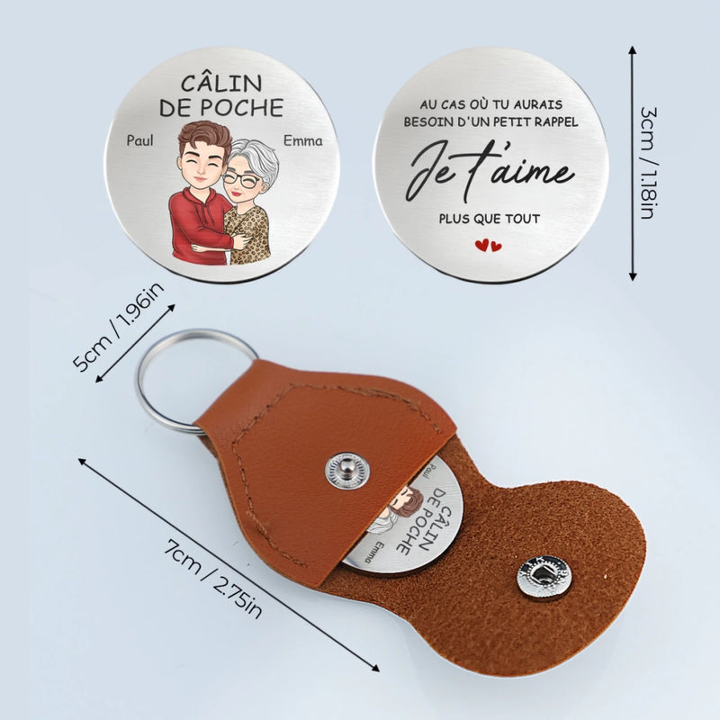 Câlin De Poche Personnalisé – Cadeaux D’Anniversaire Personnalisés Pour Maman, Fils Et Fille – Je T’Aime Au-Delà Des Mots