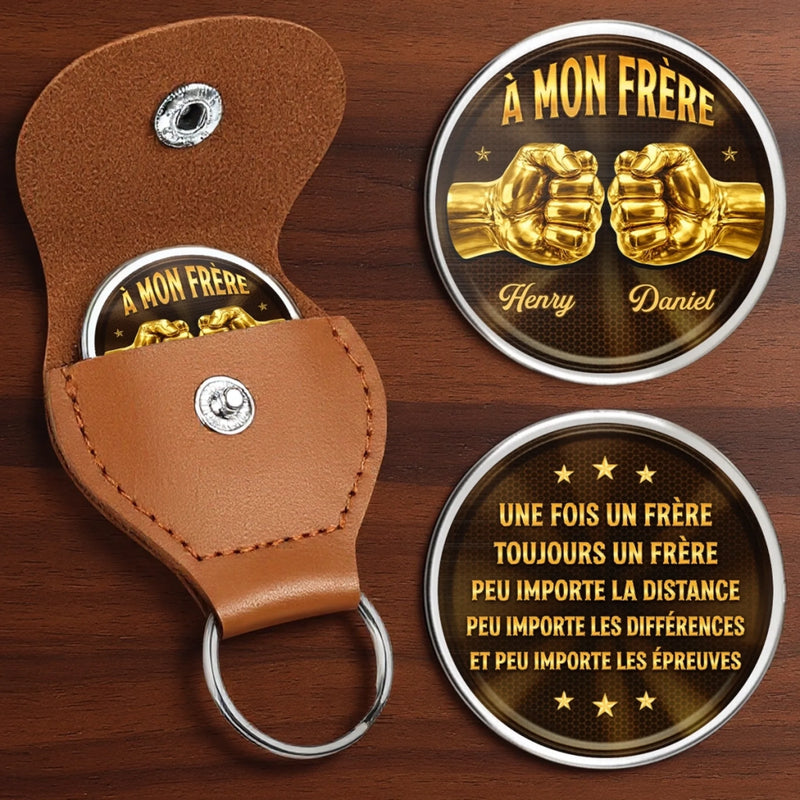 Porte-Bonheur De Poche Personnalisé – Cadeau Pour Frère – Ensemble Dans Chaque Moment