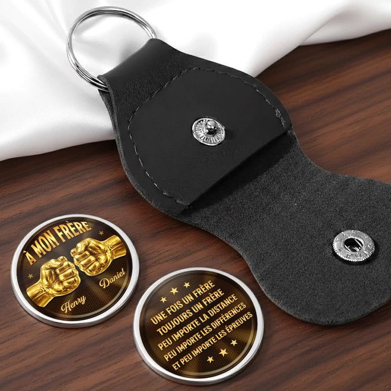 Porte-Bonheur De Poche Personnalisé – Cadeau Pour Frère – Ensemble Dans Chaque Moment