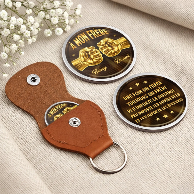 Porte-Bonheur De Poche Personnalisé – Cadeau Pour Frère – Ensemble Dans Chaque Moment