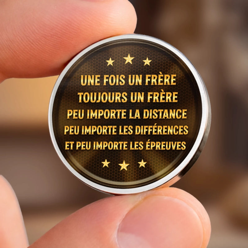 Porte-Bonheur De Poche Personnalisé – Cadeau Pour Frère – Ensemble Dans Chaque Moment